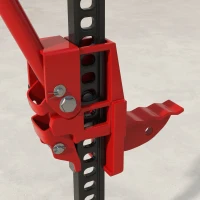 HOMCOM 3 Tonne Farm Jack, 48" High Lift Jack for 4x4 Tractors Trucks Agricultural Lifting, Red(m-9)