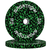 SPORTNOW Olympic Weight Plates with 5cm Holes, for Weight Lifting, 2 x 10kg(m-10)