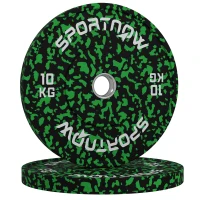 SPORTNOW Olympic Weight Plates with 5cm Holes, for Weight Lifting, 2 x 10kg(m-1)
