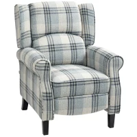 HOMCOM 160° Reclining Armchair, with Footrest - Grey(m-1)