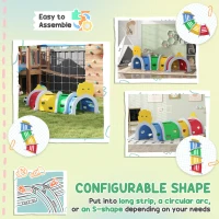 AIYAPLAY Kids Play Tunnel with Lion Design for 3-6 Years, Crawling, Climbing, Indoors & Outdoors(m-6)
