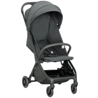 AIYAPLAY Foldable Baby Stroller with Adjustable Seat, 5-Point Harness, Canopy, Basket, 6.3kg Lightweight & Compact, Dark Grey(m-11)