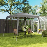 Outsunny 2.5 x 2.5M Pop up Garden Tent - Grey(m-8)