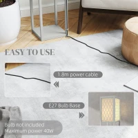 HOMCOM Three-Shelf Standing Lamp - Grey/White(m-7)