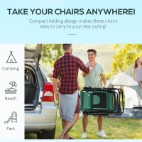 Outsunny Zero Gravity Lounger Chair, Folding Reclining Patio Chair with Padded Seat, Cup Holder, Soft Cushion and Headrest for Poolside, Camping, Green(m-5)