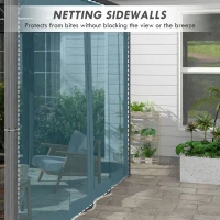 Outsunny 3 x 3m Aluminium Frame Pergola, with Retractable Roof - Dark Grey(m-5)