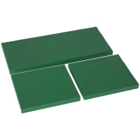 Outsunny Outdoor Seat Cushion Pads for Rattan Furniture, 3 PCs Garden Furniture Cushions, Green(m-1)