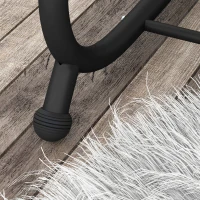 Outsunny Three-Person garden Swing Chair, with Adjustable Canopy - Light Brown(m-8)