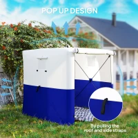 Outsunny 2 x 2m Pop-Up Gazebo, with Accessories - Dark Blue(m-4)