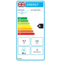 HOMCOM 14000 BTU Mobile Air Conditioner for Room up to 35m², Smart Home WiFi Compatible, with Dehumidifier, Fan, 24H Timer(m-9)