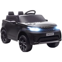 AIYAPLAY Land Rover Discovery Licensed 12V Kids Electric Car with Remote, 4 Wheel Suspension, Slow Start, Lights, Music, Black(m-10)