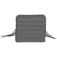 Outsunny Set of 6 Pcs Chair Cushion, 42Lx42Wx5T cm-Grey(m-11)