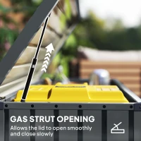 Outsunny 400L Galvanised Steel Garden Storage Box(m-4)
