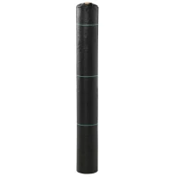 Outsunny 2m x 100m Heavy Duty Weed Control Membrane, Weed Membrane for Landscaping Driveway Gravel Artificial Grass Lawn Underlay, Black(m-9)