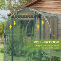 Outsunny 240 x 120cm Mini Polytunnel Greenhouse(m-6)