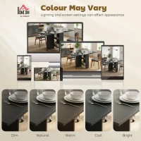 HOMCOM Foldable Dining Table, Extendable Drop Leaf Table with 2-tier Shelves, Small Dinner Table with Rolling Casters(m-8)