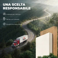 HOMCOM Tavolo da Pranzo Pieghevole per 4 Persone con Ripiano, in Legno, 160x60x75 cm, Bianco(m-8)