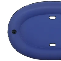 PawHut Opblaasbaar buisboot honden Opvouwbare drijvende watermat Hond met handgreep voor honden tot 40kg 155x104x25cm Blauw(m-14)