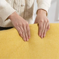 HOMCOM Sofá Cama Individual Plegable con Respaldo Ajustable 5 Posiciones Sillón Cama Tapizado con Cojín 72x75x85 cm Amarillo(m-10)