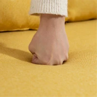 HOMCOM Sofá Cama Individual Plegable con Respaldo Ajustable 5 Posiciones Sillón Cama Tapizado con Cojín 72x75x85 cm Amarillo(m-11)