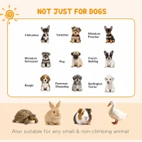 PawHut Dog Playpen, Puppy Pen, Eight-Panel Metal Fence, for Small Dogs, Indoors, Outdoors - Black(m-5)
