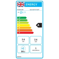HOMCOM Condizionatore Mobile per Stanze fino a 28m², con Deumidificatore, Timer 24H, Ruote, Kit per Montaggio su Finestra, 33x28x68,5 cm, Bianco(m-5)