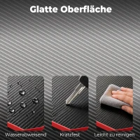 HOMCOM L-förmiger Computertisch mit Steckdosen, 128 cm Eckschreibtisch mit Monitorständer, Kopfhörerhaken & Getränkehalter(m-7)