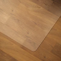 HOMCOM Tappetino Salvapavimento 100x150 cm in Plastica Trasparente per Sedia da Ufficio(m-9)