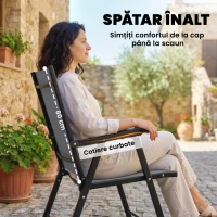 Outsunny scaune pliabile confortabile(m-4)