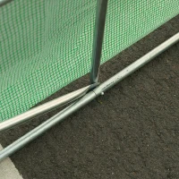 Outsunny Estufa Tipo Túnel 590x300x200cm com Porta Enrolável 8 Janelas Cobertura de PE 140g/m² e Tubo de Aço para Cultivos de Plantas Verduras Verde(m-11)