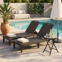 Outsunny masa pliabila pentru gradina, blat sticla, neagra(m-12)