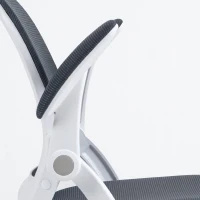 Vinsetto Scaun de Birou Ergonomic cu Spătar din Plasă și Înălțime Reglabilă, 65.5x61.5x88-97.5cm, Gri(m-9)