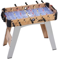 Sportnow Futbolín de Mesa de 89 cm con 22 Jugadores 2 Pelotas 2 Marcadores Mangos Antideslizantes 89X61,5X70 cm Morado