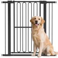 PawHut Türschutzgitter Hund, 76-104 cm Absperrgitter ohne Bohren, Treppengitter(m-11)