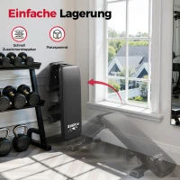 FLYBIRD Multifunktionale Hantelbank, verstellbare Profi-Trainingsbank mit 363 kg Traglast für Heimfitness, Schnellverstellung, platzsparend klappbar, ASTM-zertifiziert, 90% vormontiert(m-7)