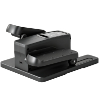 SPORTNOW Mini Elliptique pour Domicile Sous Bureau Crosstrainer Électrique avec Télécommande Écran LED 12 Vitesses