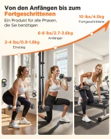 Verstellbares Kurzhantel-Set 5‑in‑1 (2 Stück), quadratisches Anti‑Roll‑Design, mit weichem TPU‑Griff, 34x26x16 cm, Grau(m-5)