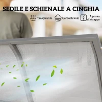 Outsunny Dondolo da Giardino a 3 Posti in Metallo con Tetto Parasole Rimovibile, 171x108x154 cm, Grigio scuro(m-5)
