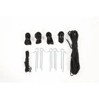 Tente de toit gonflable pour voiture/SUV, place pour 2 adultes + 1 enfant, 220x145x140 cm, Noir+Gris(m-10)