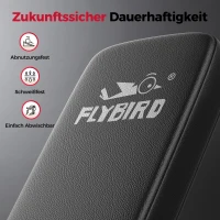 FLYBIRD Multifunktionale Hantelbank, verstellbare Profi-Trainingsbank mit 363 kg Traglast für Heimfitness, Schnellverstellung, platzsparend klappbar, ASTM-zertifiziert, 90% vormontiert(m-5)