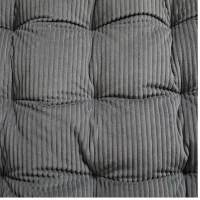 Fauteuil à bascule d'extérieur avec coussin de confort, pour salon, chambre, coin lecture, 75x116x82 cm, Gris(m-12)