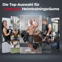 FLYBIRD Multifunktionale Hantelbank, verstellbare Profi-Trainingsbank mit 363 kg Traglast für Heimfitness, Schnellverstellung, platzsparend klappbar, ASTM-zertifiziert, 90% vormontiert(m-8)