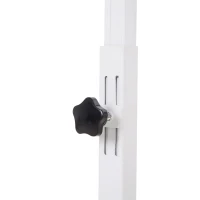 HOMCOM Mesa Auxiliar con Ruedas para Sofá y Cama Altura Ajustable y Marco de Acero 77x40x76-100 cm Nogal Oscuro(m-7)