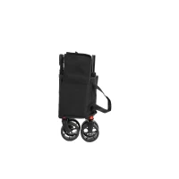 Chariot pliable, pour camping, courses, 77x48x45 cm, Noir(m-9)