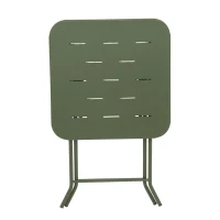 Ensemble bistrot pliable 3‑pièces en acier, avec 2 chaises + 1 table, Vert(m-11)
