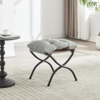 Fauteuil lounge avec pouf, accoudoirs et une poche latérale, revêtement en flanelle, 69,9x64,0x95,0 cm, Vert clair(m-8)