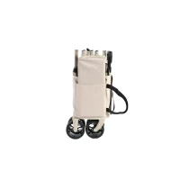 Chariot pliable, pour camping, courses, 77x48x45 cm, Beige(m-9)