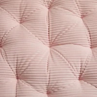 Fauteuil Papasan, pivotant à 360°, coussin épais(velours côtelé), cadre en acier, 92x92x67 cm, Rose(m-14)