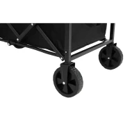 Chariot pliable de plage et de jardin, pour camping, courses, 66x41x44,5 cm, Noir(m-7)