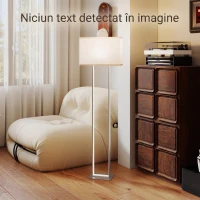 HOMCOM Lampă de Podea de 150 cm cu 3 Moduri, Luminozitate Reglabilă și Întrerupător cu Pedală, Alb(m-9)